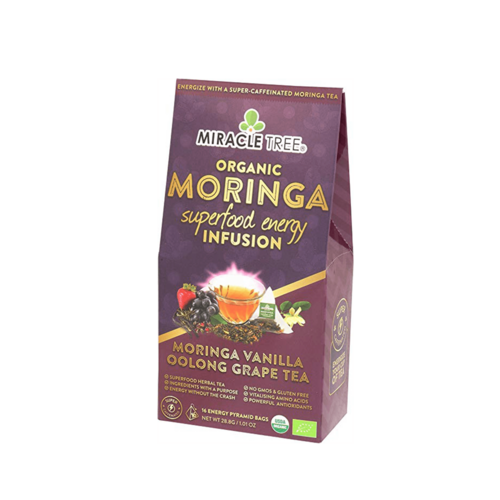 Organic Moringa Energy Tea - Grape Vanilla - Natural Coffee